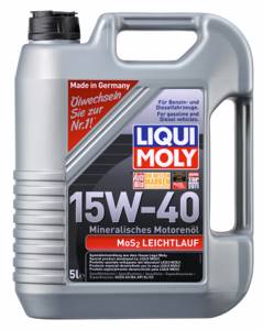 Моторное масло Liqui Moly MoS2 Leichtlauf SAE 15w40, 5л